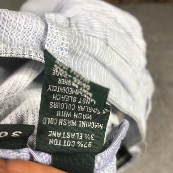 Rodd & Gunn Custom Fit Shorts Men's Size 30 Blue Striped Preppy Golf Casual - Picture 10 of 10